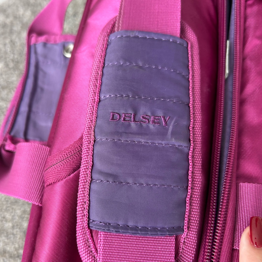 Delsey Paris Magenta Rolling Carry-on and Briefcase - Picture 10 of 10